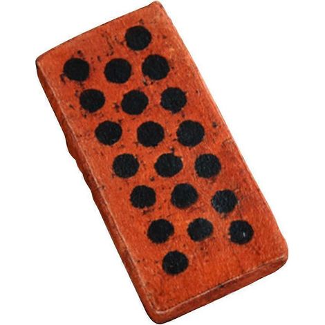 Coussin en brique rouge simulée, brique pleine, brique creuse, bloc de bois, ornements, coussin en forme de bloc, coussin en forme de bloc éponge pour sieste au bureau (1/4)