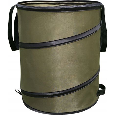Gartenkorb für Laub, Gras und Bioabfall, groß, faltbar, 130 l, 45 x 55 cm