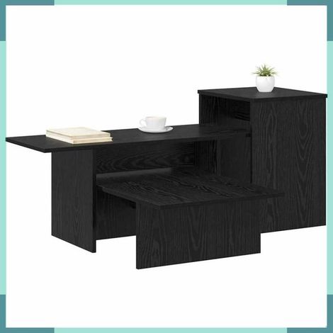 Table console - 891161 - Chêne noir - Bois d'ingénierie - 91,5 x 35 x 38,5 cm (1/5)