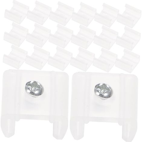 Alipis 100 Clips de Fixation pour Tiras Luces LED Montage Latéral (1/5)