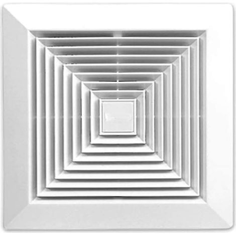 Ventilatore aspirante per bagno, montaggio a parete o a soffitto, 300 x 300 mm, foro 250 x 250 mm, profondità 150 mm, 30 W, 230 V, 50 Hz, 220 m³/h, 35 dB (1/5)