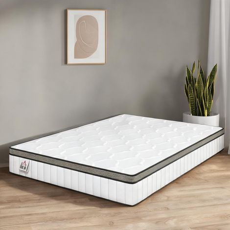 Matelas blanc 190 x 140 x 20 cm (1/5)