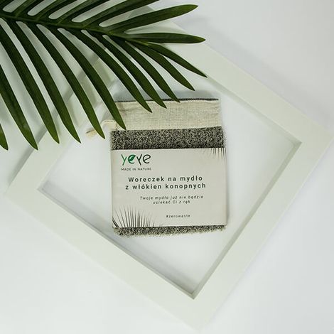 Sac à savon en fibres de chanvre Yeye (1/5)