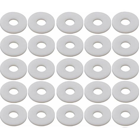 – Lot de 25 rondelles plates en nylon DIN 9021 – Diamètre extérieur 22mm – Épaisseur 2mm – Pour filetage M8 – Résistance à l'usure (1/2)