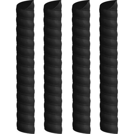 Lot de 4 protections de tronc d'arbre en spirales pour plantes contre les rongeurs, les cerfs, les tondeuses, les outils de jardinage, accessoires de pépinière, matériaux d'aménagement paysager(5cm40c (1/5)