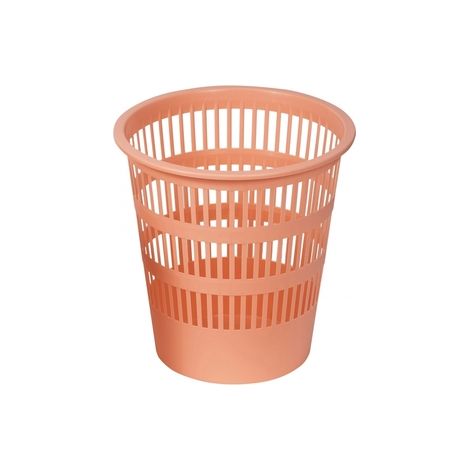 PAPELERA NARANJA PASTEL ECO