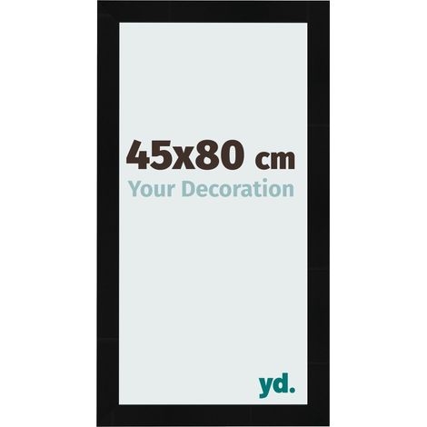 yd. - Cadre photo 45x80 - Noir Brillant - MDF - Pisa (1/5)