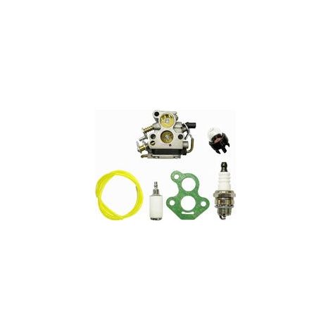 Carburateur avec Filtre à air Bougie d'allumage pour Husqvarna 135 140 140E 435 435E 440 440E Jonsered CS2240 CS2240S CS410 Tronçonneuse remplace C1T-EL41 C1T-EL41A 506450501 358381800 506 45 05 01