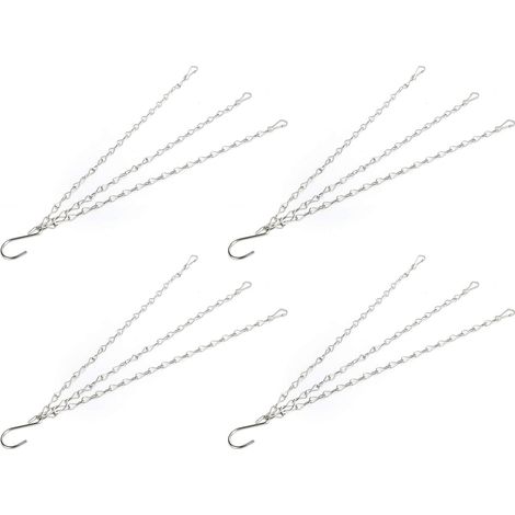 Ensemble de 4 chaînes suspension Rosvola en acier inoxydable durable (1/5)