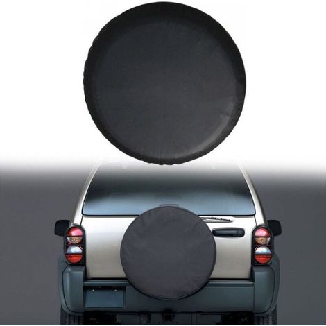 Housse de Roue de Secours Noire pour Auto Voiture, Housses de Pneus Voiture Sac à Pneu pour Pneu de 60 à 69 cm de diamètre.