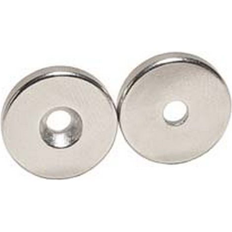 35PZ CALAMITE TONDE CON FORO SVASATO IN NEODIMIO EXTRA FORTI - mm.15x3