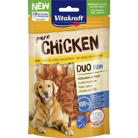 Vitakraft CHICKEN Duo® Hühnchen & Fisch MSC 80 g Hundeleckerlis