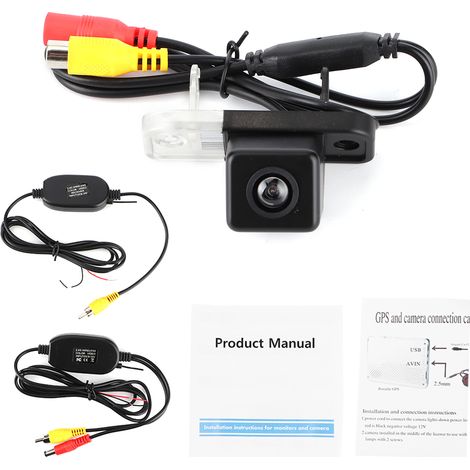 Caméra de recul sans fil pour Mercedes Classe C, Classe E, CLS - Émetteur-récepteur CCD (1/5)