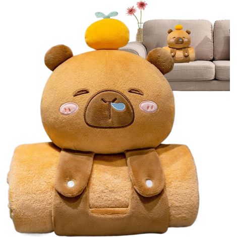 Capybara Toddler Nap Mat Mignon Doux Portable Capybara Forme (1/5)