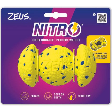 Zeus Nitro Pelota-Mancuerna ligera y resistente con núcleo de goma