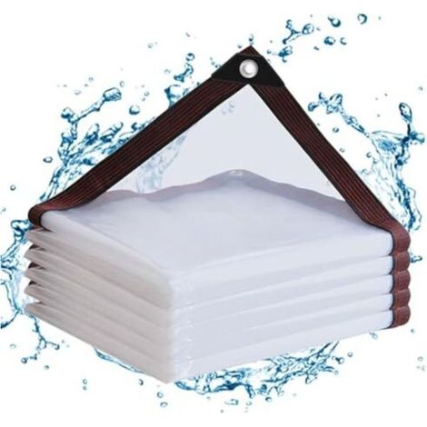 Bâche transparente avec œillets, imperméable, bâche transparente 2x3m pour plantes extérieures, serres, mobilier de jardin, cabanes pour animaux, toits (1/5)