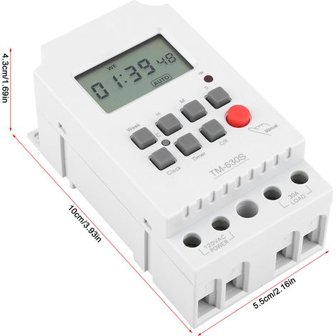 Minuterie programmable numérique électrique durable 110 V (1/5)