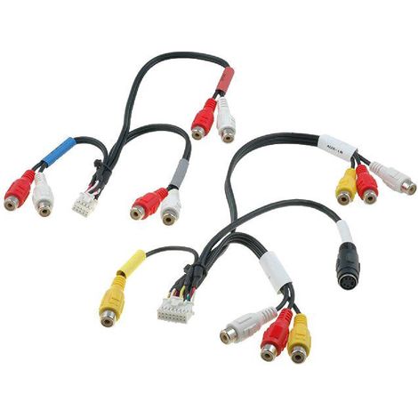 Cable compatible avec Autoradio Alpine RCA S-Video - IVA-W502R IVA-W505R