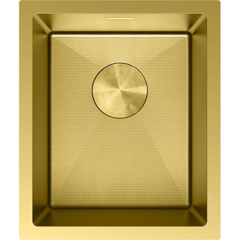 Mexen Trixo Edelstahlspüle 1-Kammer 370 x 440 mm, gold HC - 6412371000-55HC (1/5)