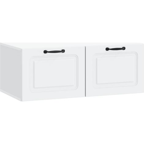 Meuble TV mural Blanc 78,5 x 41x30 Bois d'ingénierie (1/5)