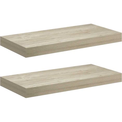 Maison Exclusive - Schwebende Wandregale 2 Stk. Eichefarben 50x23