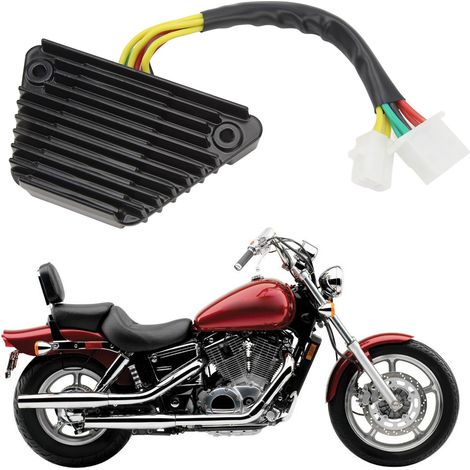 Spannungsregler/Gleichrichter für Motorräder, kompatibel mit Honda Shadow VT500C und VT500F Modellen von 1982 bis 1986 (Originalreferenz: 31600-MF5-018) (Teilenummer: 2085.1) (1/5)