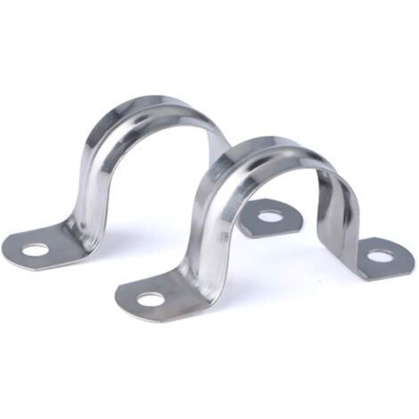 20PCS 304 Stainless Steel U-Tube Pipe Connection Rings (1/4)