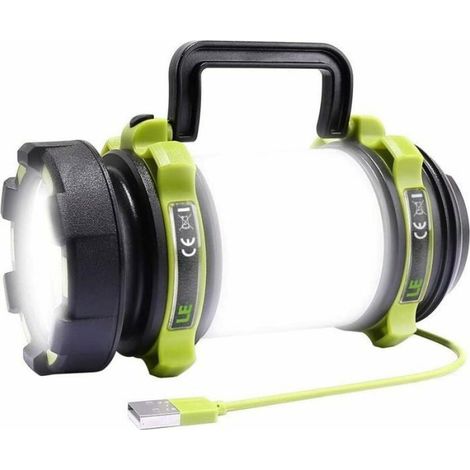 Lampe Camping - Lanterne Rechargeable 2600 mAh - 6 Modes LED - Étanche IPX4 - Pour Randonnée Bricolage Secours - 1 Pièce (1/4)