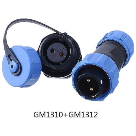 Wasserdichter Stecker, Buchse und Stecker, 2/3/5/6/9 Pins, Schutzart IP68 – Robuster Stecker und Buchse (1/4)