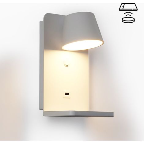 Applique da parete con porta USB "BASKOP W" - 6W - Base di (1/5)