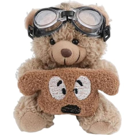 Ours en peluche pour intérieur de voiture : décoration de voiture en forme d'ourson tout doux, housse de levier de vitesse en peluche Décoratio (1/5)