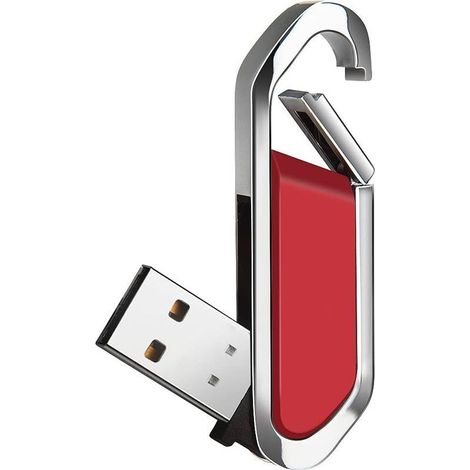 Rouge,Clé USB 64 Go Mémoire Stick Portable avec PorteClés USB 2.0 Flash Drive pour Stockage de Données Externe (1/5)