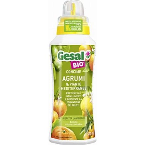Concime liquido Gesal Bio Agrumi 500 ml – Nutrimento naturale per piante mediterranee (1/5)