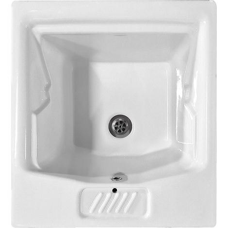 Lavatoio in ceramica 45x51 NILO ideale per Top o Mobile (1/4)