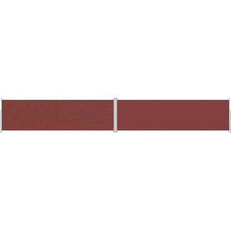 Maison Exclusive - Auvent latéral rétractable Marron 180x1200 cm