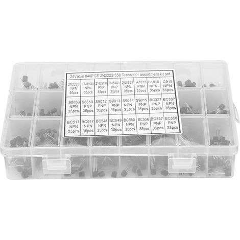 Selbstbausatz mit 840 NPN/PNP-Transistoren bis 92 2N2222A-BC558