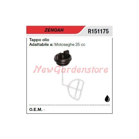 Tapón aceite ZENOAH motosierra 25cc R151175