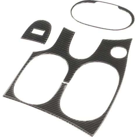 Ensemble 3 Pièces Habillage Console Centrale Soufflet Vitesse Carbone pour Corvette C6 2005-2013 (1/5)