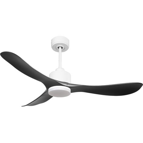 Ventilatore da soffitto Reversibile Termostato Dimmabile Wifi Motore CC Tetti inclinati Telecomando Luce a tre toni Hypersilence Memoria PURLINE TiomanD132C03LED64937