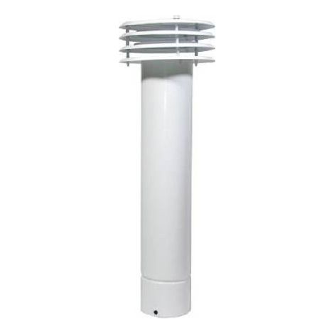 ESALATORE FUMO VENTILATO IN LAMIERA VERNICIATA BIANCA Misura: Diam. 110