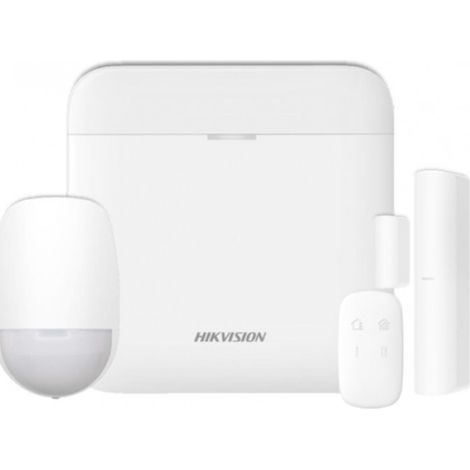 Hikvision AXPRO DS-PWA64-KIT-WE Kit allarme senza fili 868MHz Axiom PRO HUB wireless antifurto casa 64 zone app mobile colore bianco (1/6)