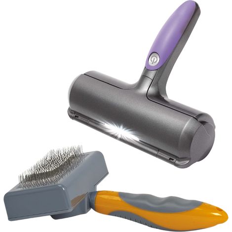 VENTEO FUR DADDY - Tierhaare sammelnde Bürste und Kamm - Reinigung von Sofa/Kleidung/Auto
