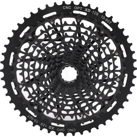 Ultraleichtes 12-Gang XD integriertes 10-50T schwarzes Mountainbike-Kettenblatt für Kassette (1/5)