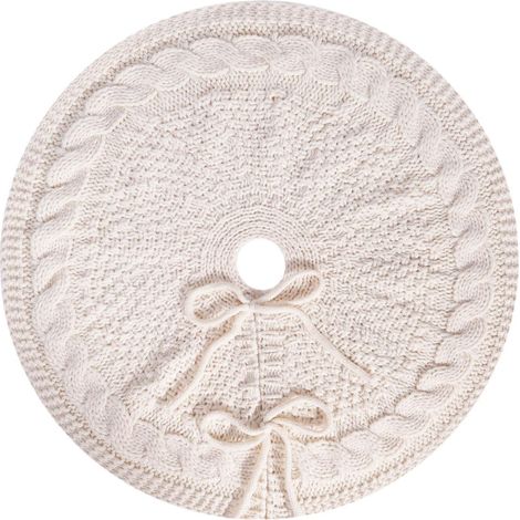 Jupe de sapin de Noël – tapis de base 46 cm de diamètre, polyester, installation universelle (1/5)