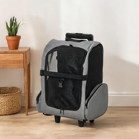 Caisse de transport pour animaux 2 en 1 42 x 25 x 55 cm (1/5)