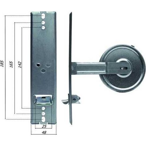 avvolgitore da incasso interasse 185 mm per avvolgitore 6 mt (1/2)