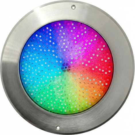 Foco LED piscina Warmpool extraplano 45W RGBW acero AISI316 12V