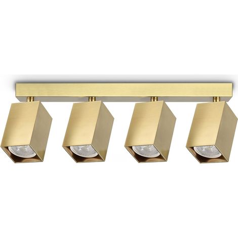 Ideal Lux Plafoniera moderna DYNAMITE 4 luci GU10 ottone metallo