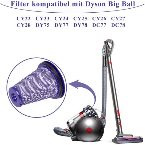 Accessori per Dyson Big Ball CY18 CY22 CY23 CY24 CY25 CY26 CY27 CY28 DY75 DY77 DY78 DC77 DC78 Pre-Motore Filtro Aspirapolvere HEPA Filtro 3 Pezzi (1/4)