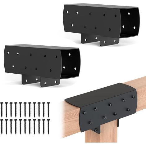 Lot de 2 Supports de Pergola 3 voies 4x4 (1/5)